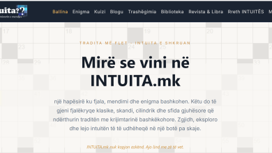 Photo of INTUTA.MK : “Tradita më flet – intuita e shkruan” portali i parë shqiptarë për enigmatikë, fjalëkryqe dhe në zbulim të thesareve kulturore