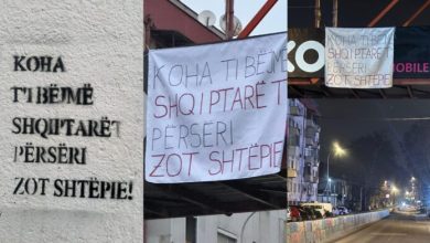 Photo of Grafite me mesazhe mobilizuese në rrugët e Shkupit: Koha t’i bëjmë shqiptarët përsëri zot shtëpie! (FOTO)