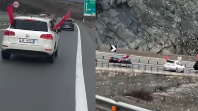 Photo of VIDEO/ Në mbështetje të dardanëve, shqiptarët nisen drejt Kosovës për finalen e madhe
