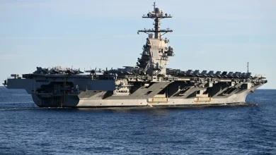 Photo of Mbërrin në bazën detare të Sudës në Kretë “USS Gerald R. Ford”, aeroplanmbajtësja amerikane me energji bërthamore më e madhe në botë