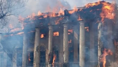 Photo of I mbijetoi dy luftërave Botërore, sulmi rus shkatërron rezidencën historike ukrainase të shekullit të 19-të
