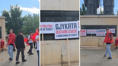 Photo of “Të gjithë njëzëri”/ Studentët shqiptarë në Shkup nisin protestën për gjuhën shqipe