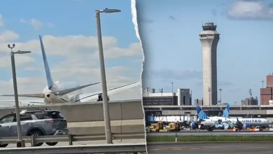 Photo of Aeroplani bën ulje emergjente në autostradë, pamje të tmerrshme në New Jersey të ShBA-së