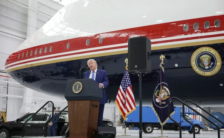  Dhuratë nga Katari  Trump prezanton aeroplanin e ri presidencial