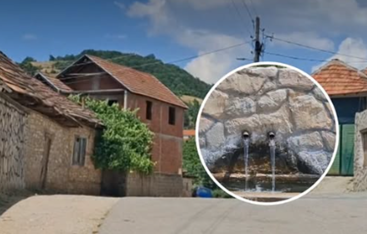Në temperatura deri në 40 gradë  fshati Merovë mbetet pa ujë të pijshëm