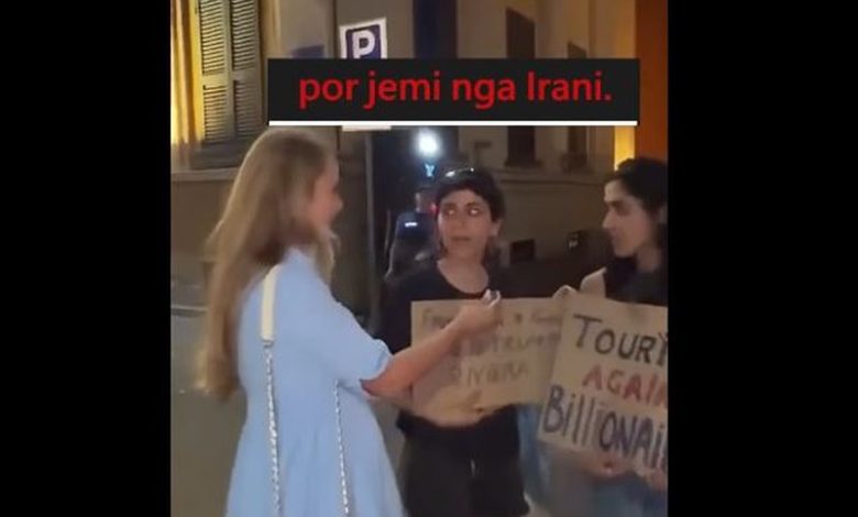 Në protestë edhe turistë nga Irani   Rama  Kanë ardhur të lëpijnë dhe pickojnë vajzat e djemtë e sinqertë në Bulevard