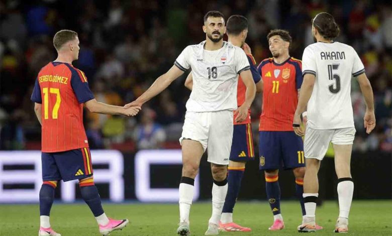 Spanja  me  frena  drejt Botërorit  Kampionët e Europës barazuan 1 1 me Irakun në miqësoren e parë