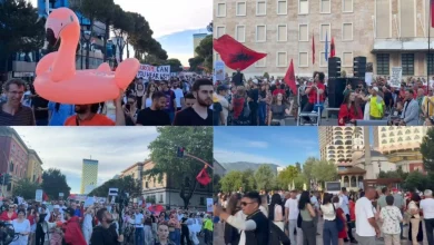 Photo of Live/ Dita e 16-të e protestës në Tiranë, nisin fjalimet para Kryeministrisë, nismëtarët: Do marshojmë vetëm brenda ‘Unazës’