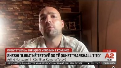 Photo of Murtezani: Në Tetovën me 90% shqiptarë janë rikthyer emrat jugosllav e komunist, të cilët nuk i përdor më as Sërbia! (VIDEO)