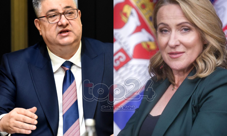 Takim i Minçevit me ministren serbe të Administratës Publike Paunoviq