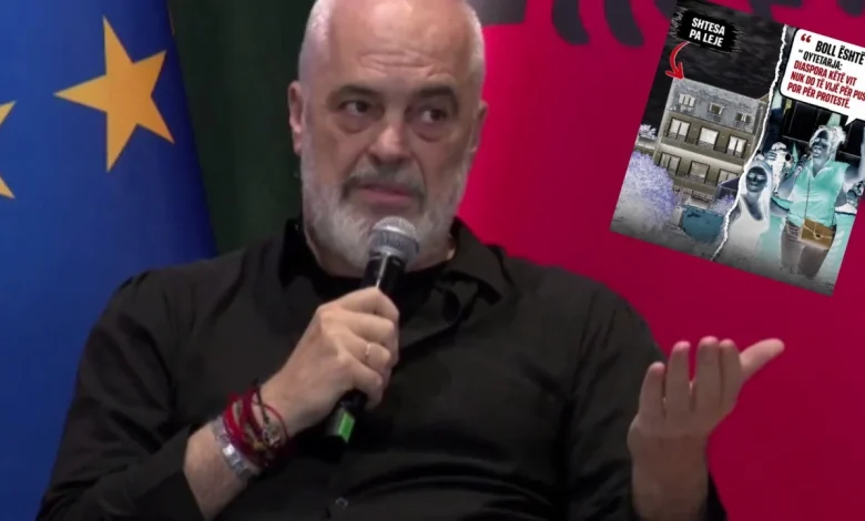  Ka ndërtuar pa leje brenda mureve të kalasë së Durrësit   Rama nxjerr foton e protestueses  Një shkelëse e ligjit vë kujën për atdheun në rrezik