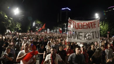 Photo of Videoja në TikTok ndez konfliktin/ Debati për mikrofonin në protestën për Zvërnecin përfundon në polici, kallëzim për kanosje