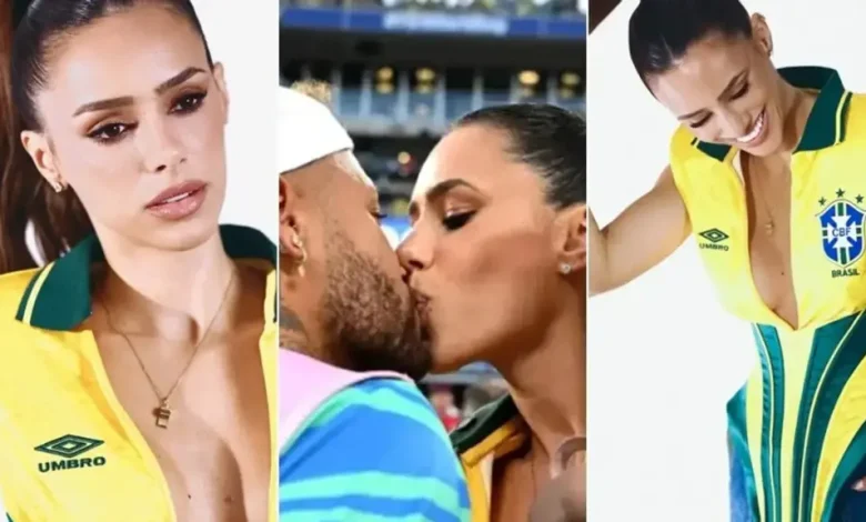 Neymar mungoi në fushë  por partnerja e tij vodhi gjithë vëmendjen në stadium