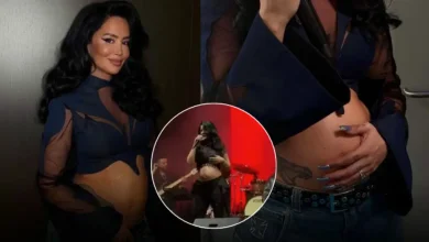 Photo of Me barkun e rrumbullakosur dhe plot energji, Dafina Zeqiri vazhdon të performojë