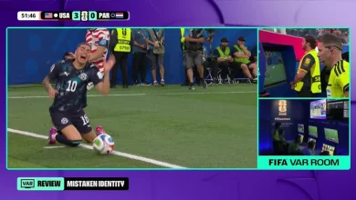 Photo of Rregulli i ri i VAR-it përdoret në ndeshjen SHBA-Paraguai, shikuesit dhe lojtarët mbeten të hutuar