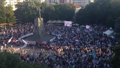 Photo of Kosova në qendër të protestës antiqeveritare në Kralevë të Serbisë