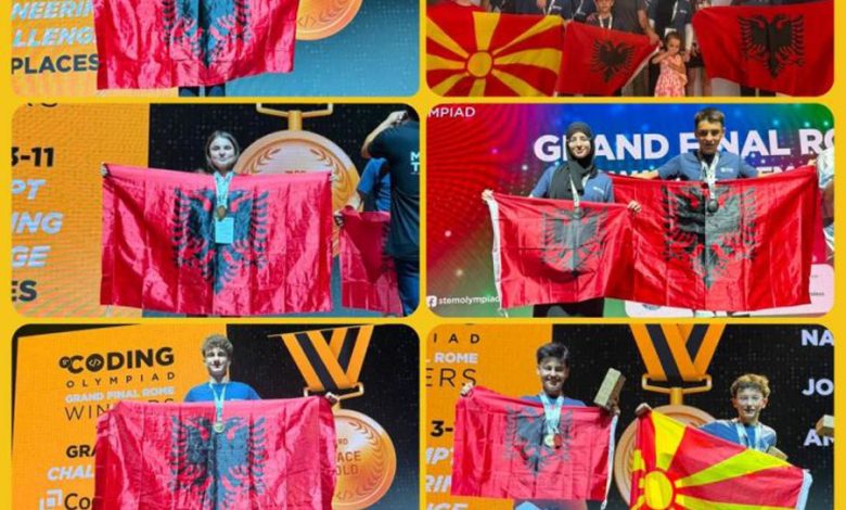Medalje të arta për dibranët në Stem Olimpiadën në Romë
