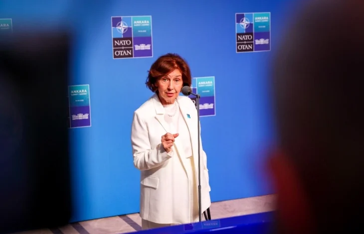 Siljanovska Davkova nga Samiti i NATO s  Evropa e fortë ndërtohet mbi paqen  demokracinë dhe unitetin