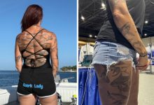 Photo of Gruaja fiton rekordin botëror Guinness me 106 tatuazhe peshkaqeni (FOTO)