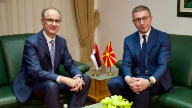Photo of Mickoski takon kryeministrin serb në Ohër, shprehin gatishmëri për avancimin e marrëdhënieve miqësore