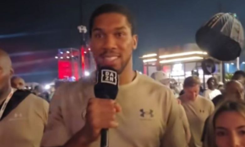 Një ditë para meçit  Anthony Joshua ia thotë disa fjalë shqiptarit