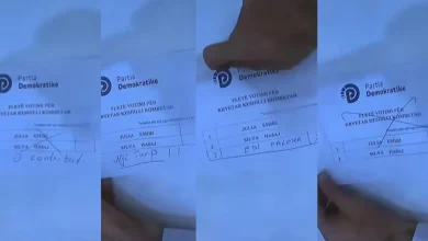 Photo of FOTO/ Anëtarët e Këshillit Kombëtar të pakënaqur me dy kandidaturat që prezantoi Berisha, i “kryqëzojnë” me komente te fleta e votimit
