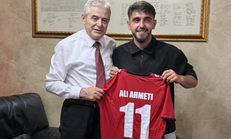 Ahmeti takon futbollistin Fikret Livareka të KF Shkëndija e Haraçinës