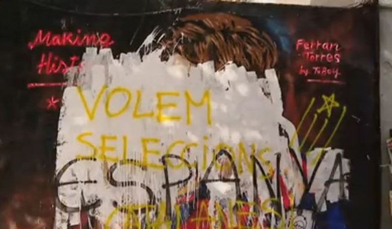 I dha Spanjës titullin e dytë botëror  vandalizohet në Barcelonë