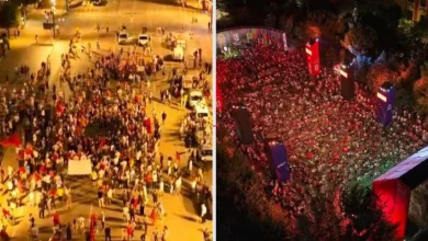 Photo of Rama publikon foto nga protesta dhe sheshi i tifozëve të ndeshjes Portugali-Spanjë: Kjo osht Tirona jonë e kontradiktës