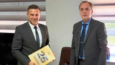 Photo of Zëvendësministri Shabani takon Ambasadorin e organizatës RACVIAC, Sh.T. Miroslav Shçepanoviq