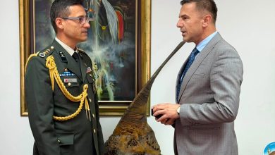Photo of Shabani pret në takim atasheun ushtarak të Republikës së Turqisë, kolonelin Rexhai Yılmaz