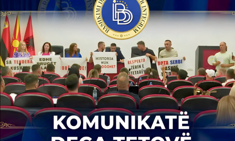 BDI  Largohet në mënyrë klandestine propozim vendimi i BDI së dhe ASH së për emërtimin e rrugëve