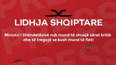 Photo of LSH: Ministri i Shëndetësisë nuk mund të shuajë zërat kritik dhe të tregojë se kush mund të flet