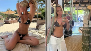 Photo of Më seksi se kurrë, modelja britanike “ngushëllon” futbollistin që u eliminua herët nga Botërori