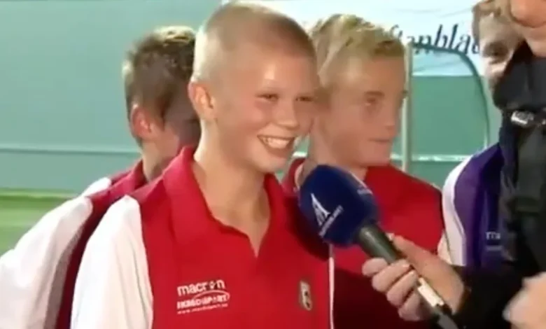 Nga fëmija që s e dinte  sekretin  e golit te ylli botëror  Haaland dhe babai i tij në një video emocionuese