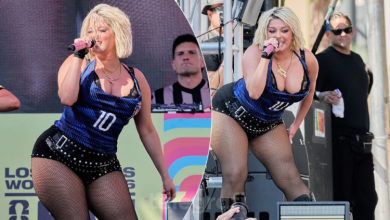 Photo of Bebe Rexha tërheq vëmendjen me veshjen e guximshme gjatë një feste në Los Angeles