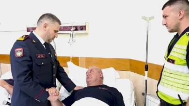 Photo of Efektivët e plagosur në Spitalin e Traumës, vizitohen nga Drejtori i Përgjithshëm, Skënder Hita