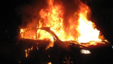 Photo of Një automjet me targa kosovare u dogj mbrëmë në Shkup
