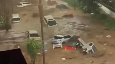 Photo of Kaos nga moti ekstrem në Kinë, mijëra banorë të izoluar nga përmbytjet, rrugët e makinat zhduken nën ujë (VIDEO)