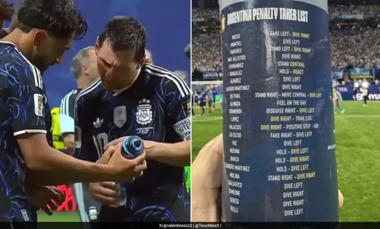 Arma që nuk  u shkrep   Messi dhe Argjentina zbulojnë  sekretin  e Pickfordit për penalltitë  shishja me shënime mbeti në fushë