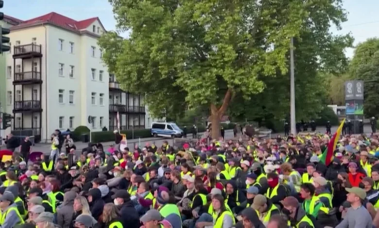 Protesta të dhunshme në Gjermani  policia zbret në rrugë për kongresin e AfD së