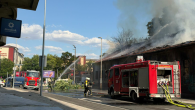 Photo of Zjarr në Bulevardin Jugor në Kisella Vodë të Shkupit