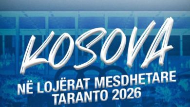 Photo of Kosova në Lojërat Mesdhetare Taranto 2026