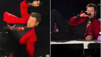 Photo of Harry Styles pëson incident në skenë, mënyra si e menaxhoi bëhet hit në rrjet