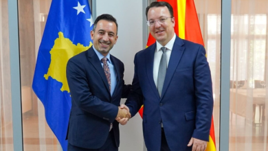 Photo of Maqedonia e Veriut dhe Kosova synojnë rikthimin e linjës hekurudhore dhe pikën e përbashkët kufitare, takohen Nikolloski dhe Basha