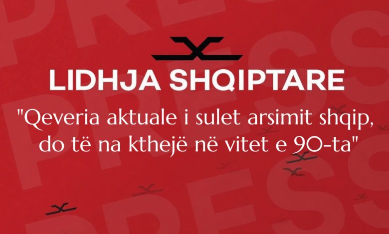 Qeveria aktuale i sulet arsimit shqip  do të na kthejë në vitet e 90 ta