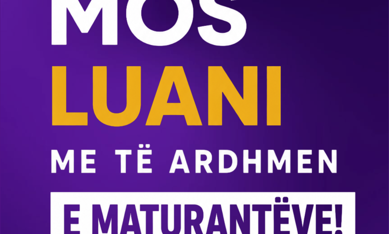 ASH  E ardhmja e maturantëve nuk është tere për eksperimente administrative