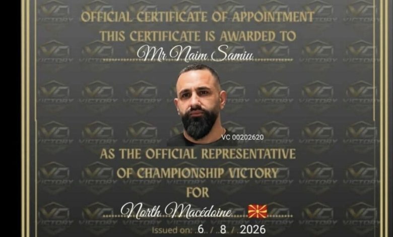 Naim Samiu është emëruar President i Federatës së Kickbox it për Maqedoninë   Victory Championship