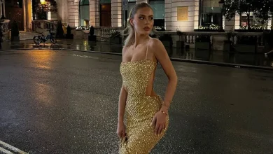 Photo of Pa fustan e pa taka, Anetta prapë vjen seksi me belin e hollë në plan të parë