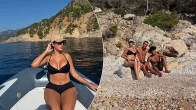 Photo of Georgina Rodriguez mahnit me bikini dhe tregon unazën e madhe të fejesës para dasmës së përfolur me Cristiano Ronaldon